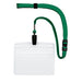 オープン 吊り下げ名札 クリップ式 ソフトヨコ（特大サイズ） 緑 NL-21P-GN（10セット）