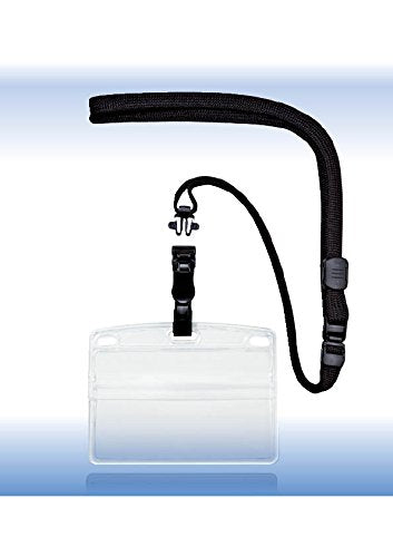 オープン 吊り下げ名札 脱着式 ソフトヨコ名刺 緑 NL-5P-GN（10セット）