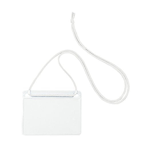 オープン 吊り下げ名札 名刺用 白 NL-11-WH（10セット）