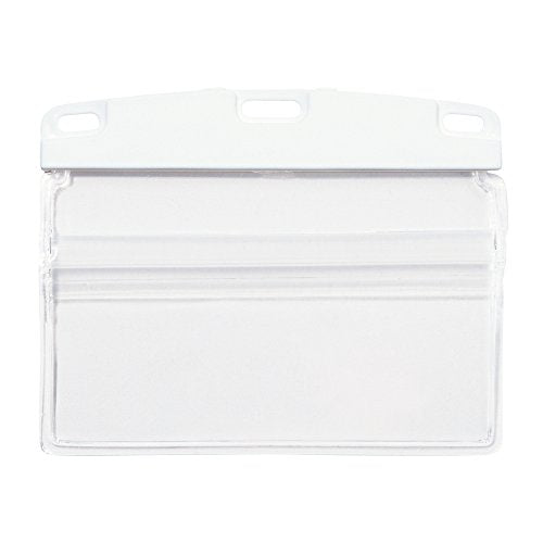 オープン 名札用ケース ソフトヨコ名刺 N-124-WH（10セット）