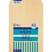 オキナ 開発クラフト封筒 角Ａ３ ３１５×４４０ｍｍ ３枚入 ＫＫＡ３（10セット）