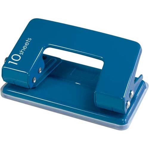 カール事務器 2穴パンチ ブルー CPN-10-B（10セット）