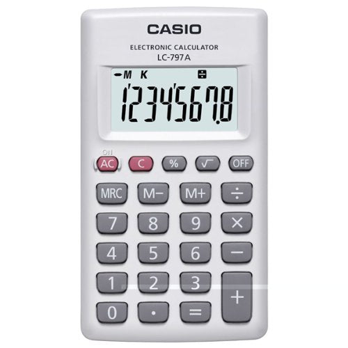 CASIO カードタイプ電卓 LC-797A-N（10セット）
