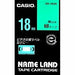 カシオ ラベルライター ネームランド テープ 18mm XR-18GN 緑（10セット）