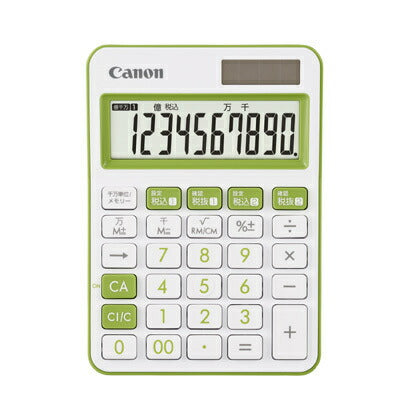 キヤノン CANON LS-105WUC-GR SOB [ポケットサイズ電卓]（10セット）