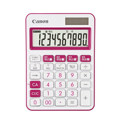 キヤノン CANON LS-105WUC-PK SOB [ポケットサイズ電卓]（10セット）
