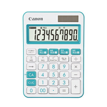 キヤノン CANON LS-105WUC-BL SOB [ポケットサイズ電卓]（10セット）