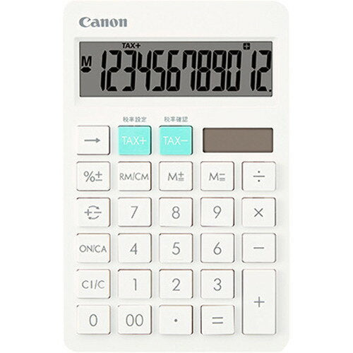 キヤノン 電卓ＨＳ－１２００ＴＣ－ＷＨ HS-1200TC-WH　4549292184372