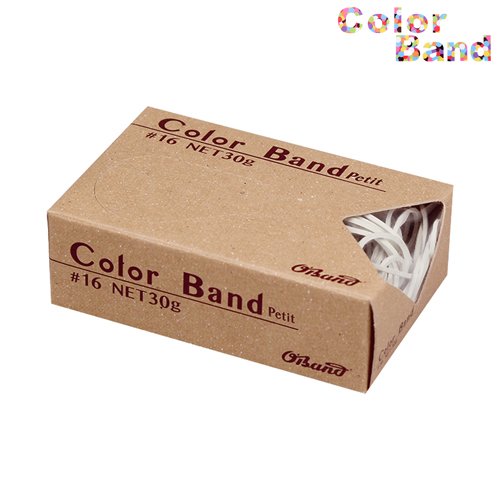 共和 オーバンド 輪ゴム カラーバンド プチ 30g ホワイト GGC-030-WT（10セット）