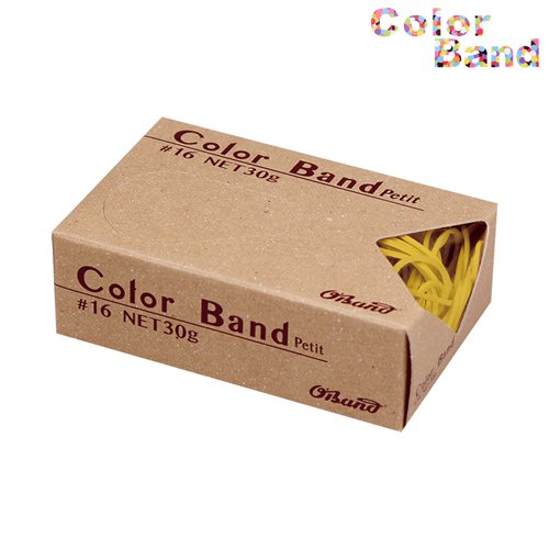 共和 オーバンド 輪ゴム カラーバンド プチ 30g イエロー GGC-030-YW（10セット）