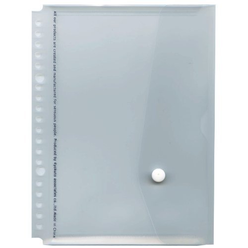 A5 20穴バインダー用フラップ付ポケット【透明】 JHP03T（10セット）