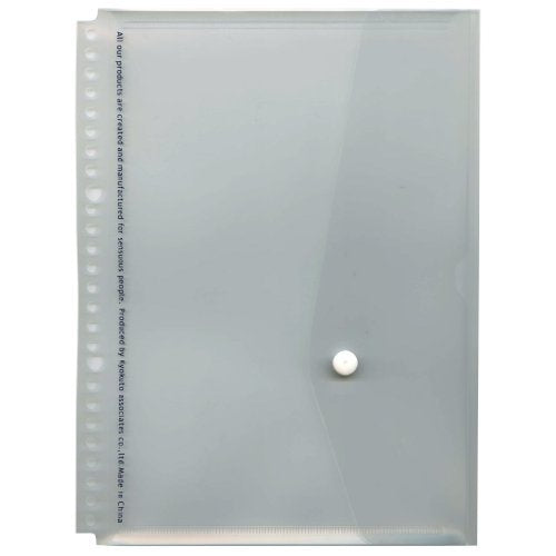 B5 26穴バインダー用フラップ付ポケット【透明】 JHP04T（10セット）