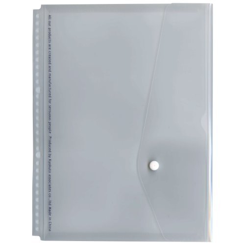 A4 30穴バインダー用フラップ付ポケット【透明】 JHP05T（10セット）