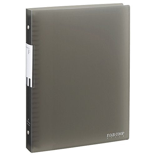 キョクトウ バインダー F.O.B COOP スモーク B5 26穴 LN41TK（10セット）