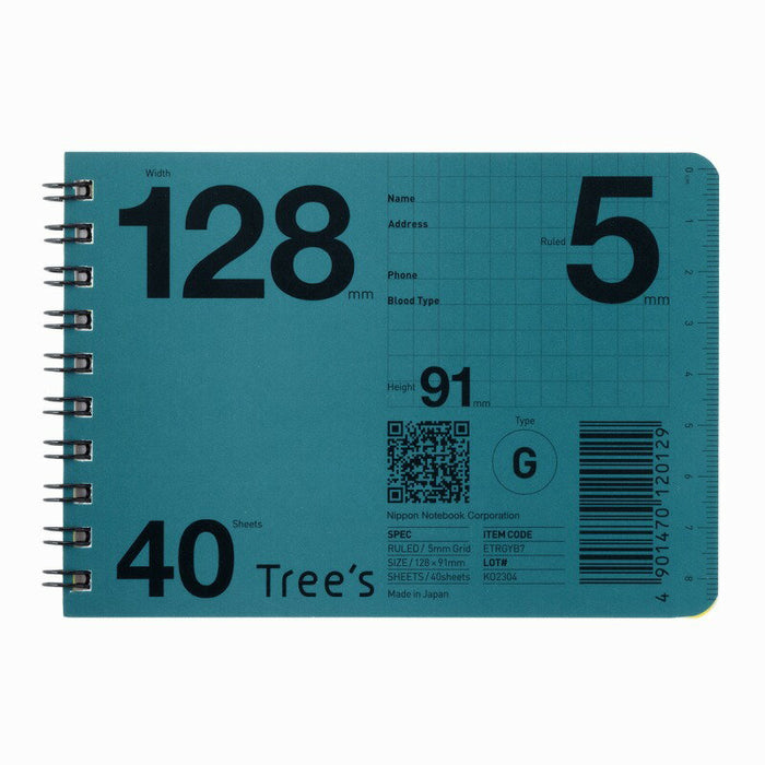 日本ノートキョクトウ ＴＲＥＥＳＷリングメモＢ７ヨコホウガ ETRGYB7　4901470120129（5セット）