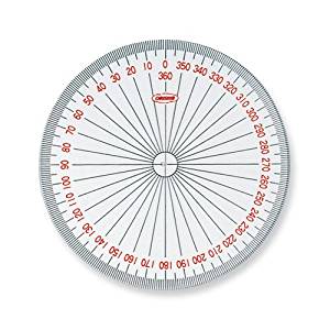 共栄プラスチック 全円分度器 V-316（10セット）