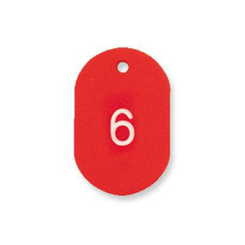 共栄プラスチック プラスチックバンゴウフダアカ NO.9-1-R　4963346153877