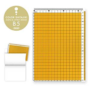 共栄プラスチック カラー方眼下敷きB5判 イエロー CPK-B5-Y（10セット）