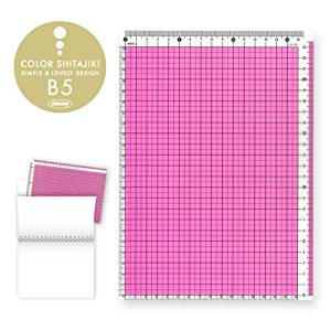 共栄プラスチック カラー方眼下敷きB5判 ピンク CPK-B5-P（10セット）