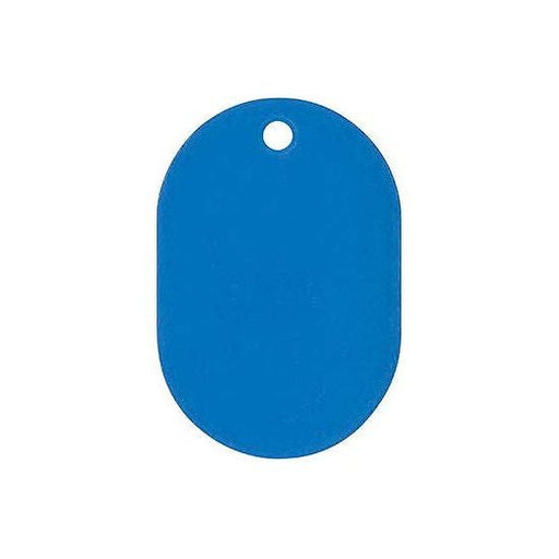 共栄プラスチック プラスチック番号札 無地 番号なし小   無地 ブルー NO.9C-158933 共栄プラスチック 4963346158933（10セット）