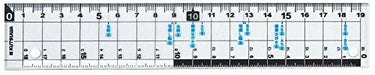 クツワ HiLiNE サイズカッター定規 19cm KB015（10セット）