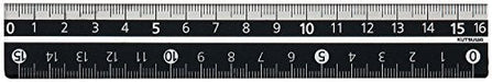 クツワ STAD カラー定規 16cm KB027BK ブラック（10セット）