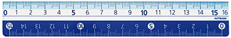 クツワ STAD カラー定規 16cm KB027BL ブルー（10セット）
