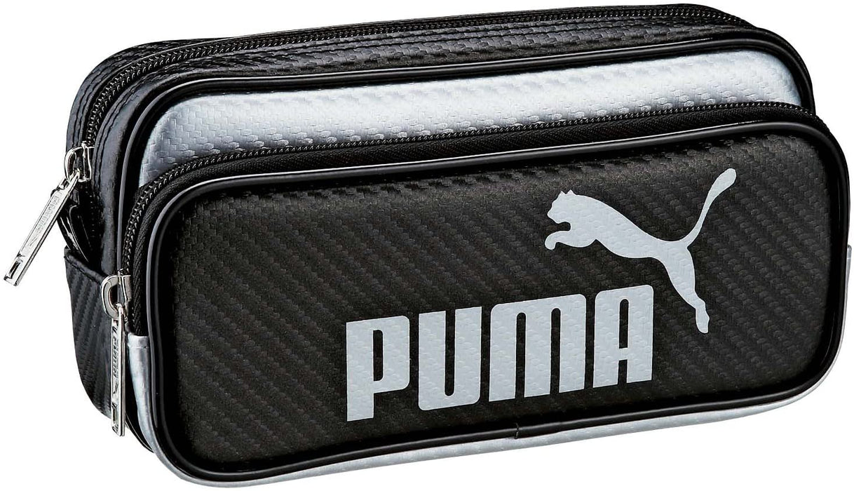 クツワ カラーカーボンＷペンケース　ブラック　 787PMBK（10セット）