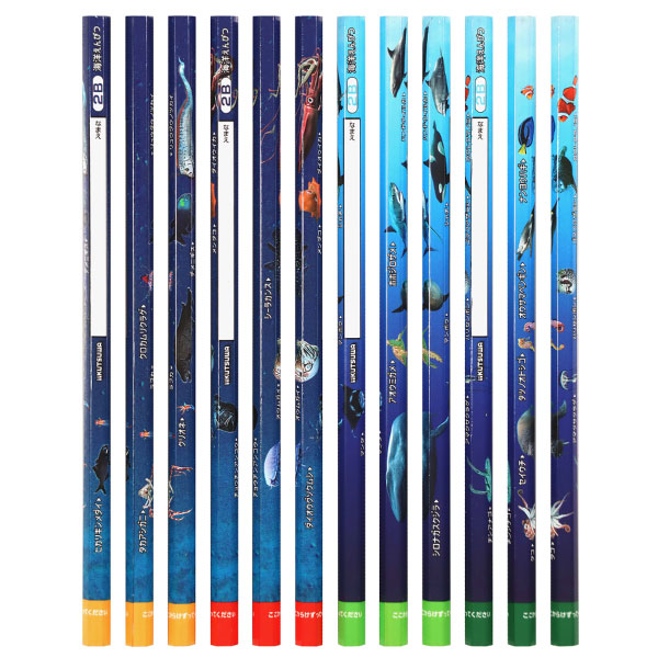 クツワ 海洋えんぴつ（２Ｂ） PA026　4901478181269（5セット）