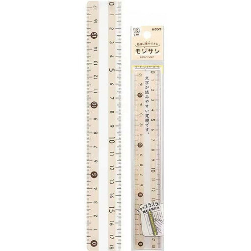 クツワ モジサシ定規（１８ＣＭ） KB034BE　4901478184833（10セット）