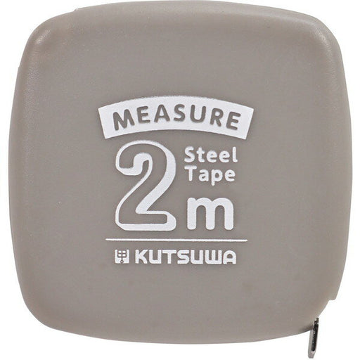 クツワ 超薄型メジャー２Ｍグレー MJ005GY　4901478186288