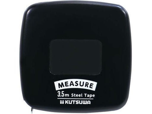 クツワ 超薄型メジャー３．５Ｍブラック MJ006BK　4901478186295（10セット）