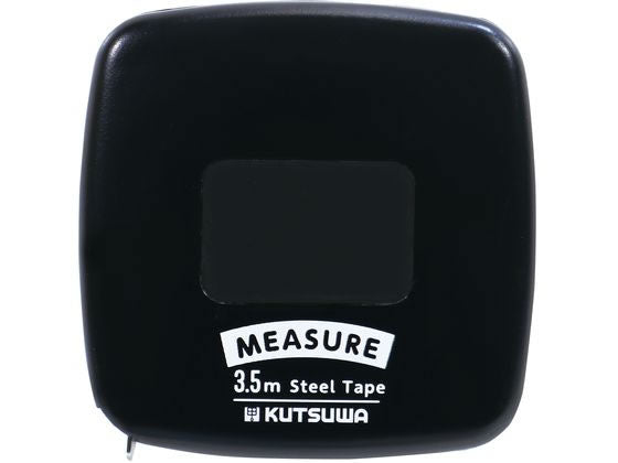 クツワ 超薄型メジャー３．５Ｍブラック MJ006BK　4901478186295（10セット）
