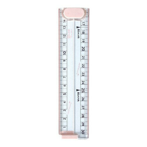 クツワ　ぴったりに切れる定規　ＸＳ０６ＰＫ　4901478190261（5セット）