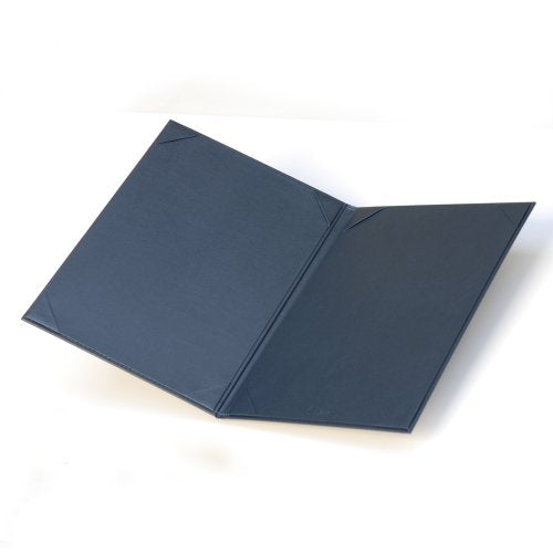 コレクト 調印 証書ホルダー紺A4判布レザー F-244-BL（10セット）