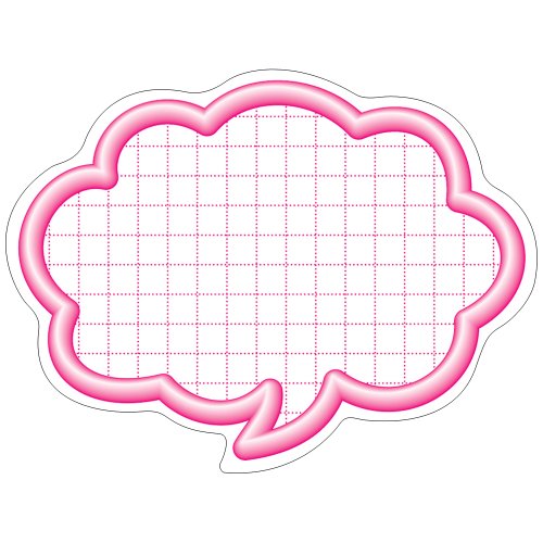 タカ印 抜型カード 立体枠吹出し 16-4112 ピンク 50枚入（10セット）