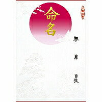 タカ印 命名紙 B4判変形 金字 浮出柄 28-411 3枚入り（10セット）