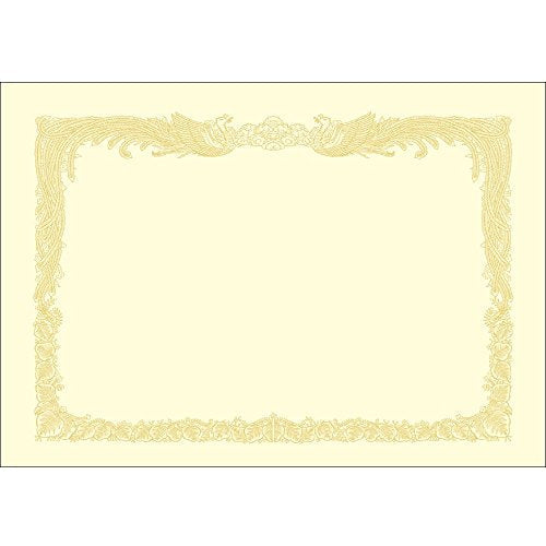 タカ印 OA賞状用紙 10-1067 縦書き クリーム ケント紙 A4 10枚入（10セット）