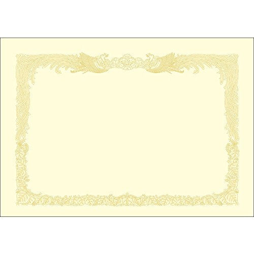 タカ印 OA賞状用紙 10-1077 縦書き クリーム ケント紙 B4 10枚入（10セット）