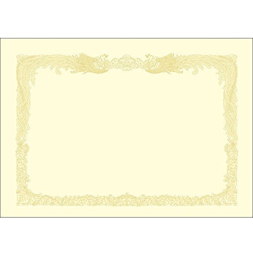 タカ印 OA賞状用紙 10-1087 縦書き クリーム ケント紙 A3 10枚入（10セット）