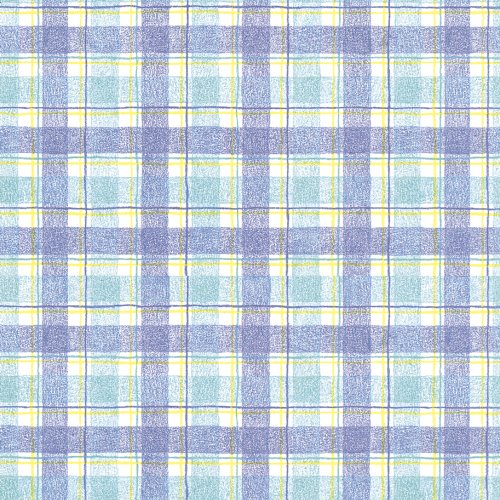 タカ印 包装紙 タータンチェックB 49-1157 半才判 ブルー 50枚入（10セット）