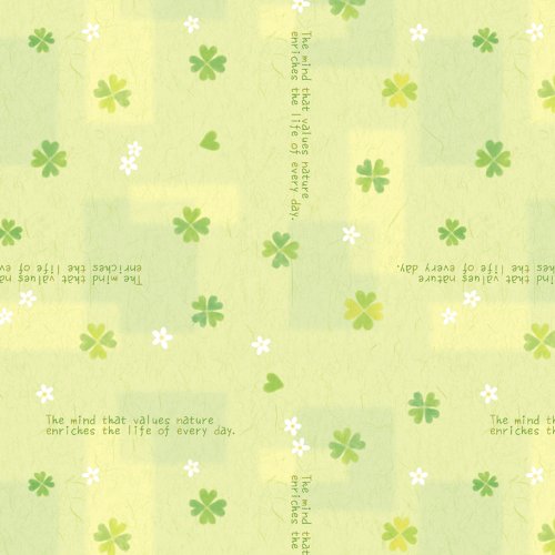 タカ印 包装紙 49-1514 ハッピークローバー 半才判 50枚入（10セット）