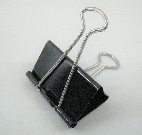 サンケーキコム ダブルクリップ 超特大 DB-00-BK 黒 10個入（10セット）