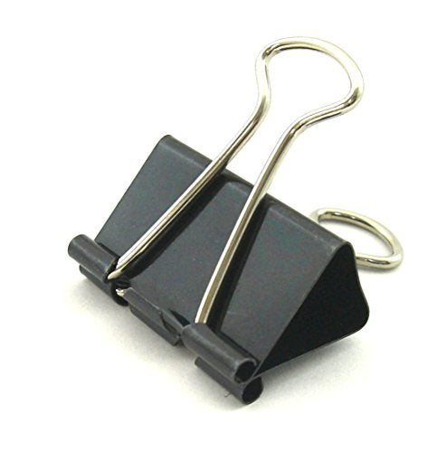 サンケーキコム ダブルクリップ 大 DB-1-BK 黒 10個（10セット）