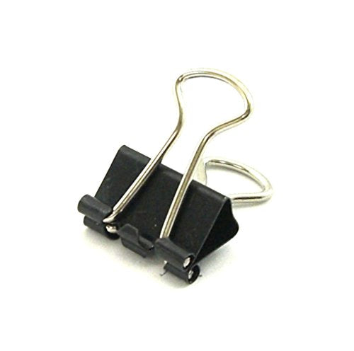 サンケーキコム ダブルクリップ 豆 DB-5-BK 黒 10個（10セット）