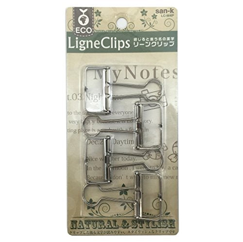 サンケーキコム リーンクリップ M LC-M4P シルバー 4個（10セット）