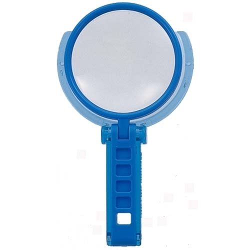 サンスター文具 スタンド付ルーペ ブルー 55mm（10セット）
