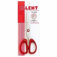 ニッケン刃物 ステンレスハサミ剣先 TS-003Wﾚｯﾄﾞ（10セット）