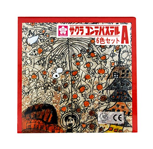 サクラクレパス コンテパステルA 6色 CT6A（10セット）
