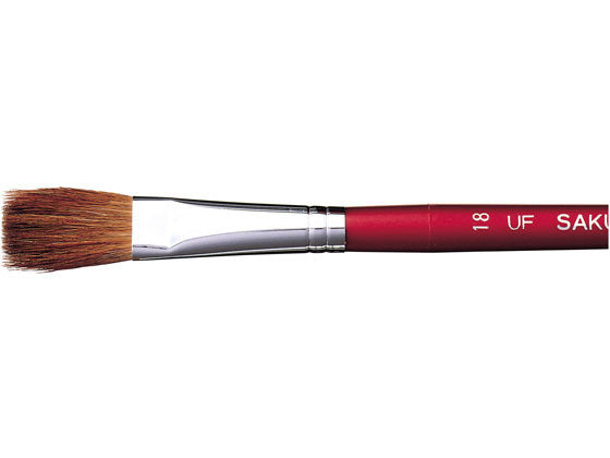 サクラ 画筆馬毛平型プラ軸 UF#18　4901881122453（10セット）